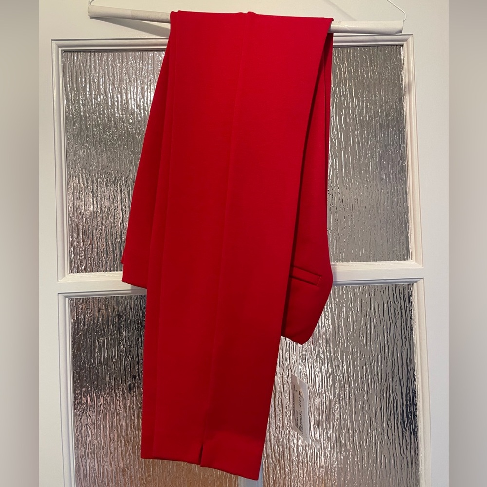 ecru - springfield pull on pant- red- xs